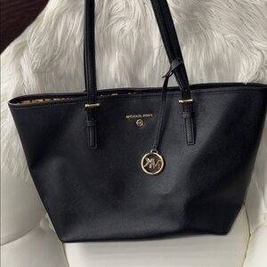 Michael Kors Black Leather Tote